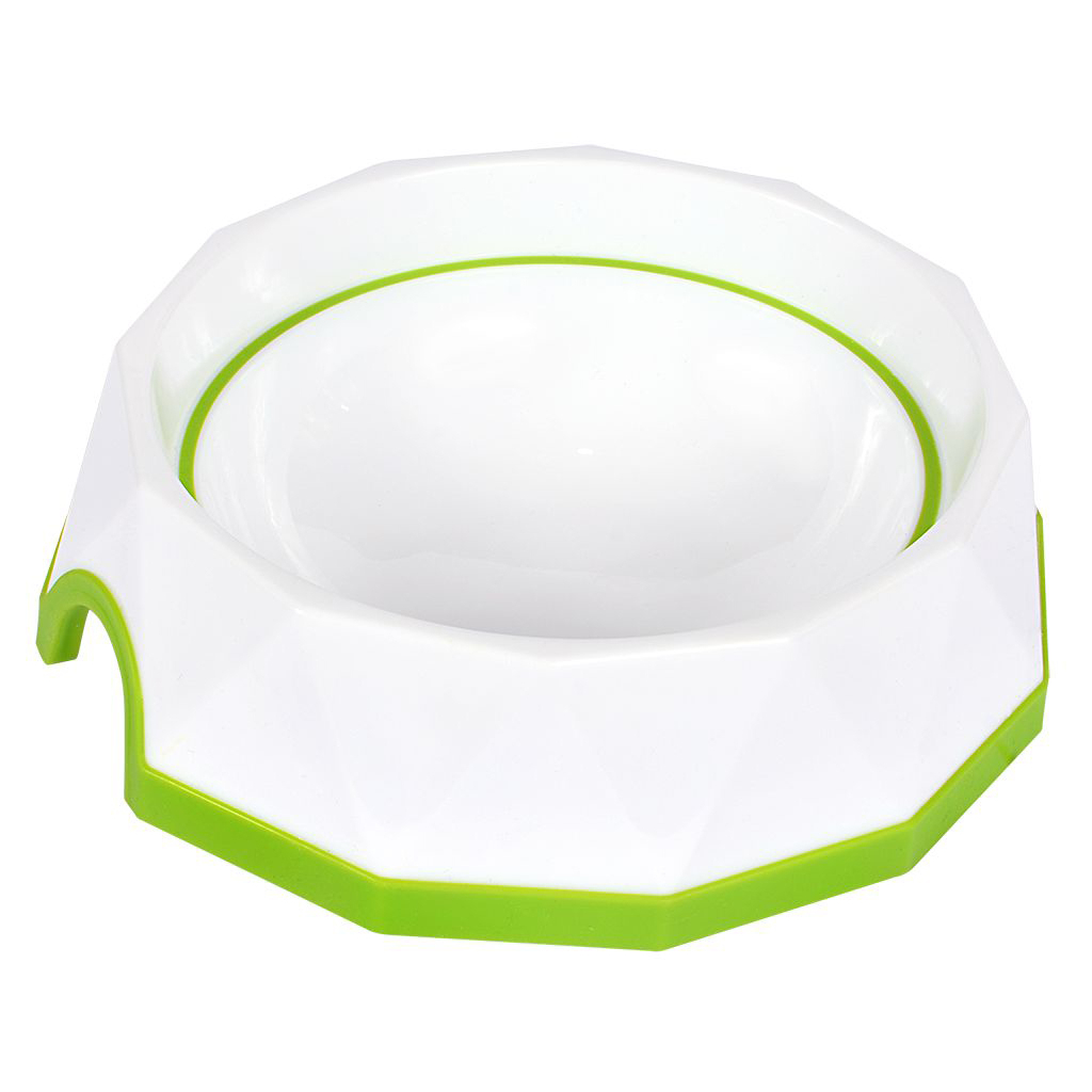 Посуд для собак AnimAll Миска діамант PS8007 500 мл (зелено-біла) (6914068020259) - зображення 1