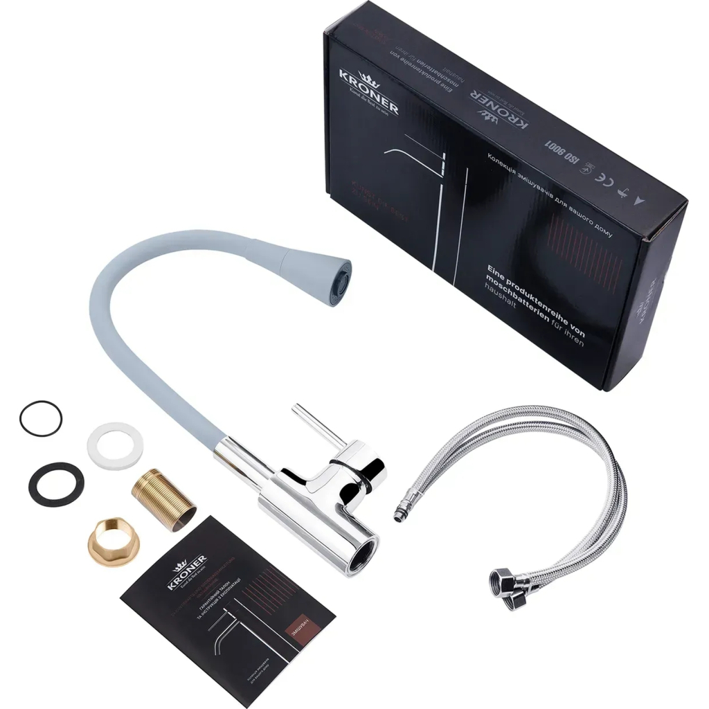 Змішувач Kroner Kuche-C031GRA (CV024336) - изображение 9