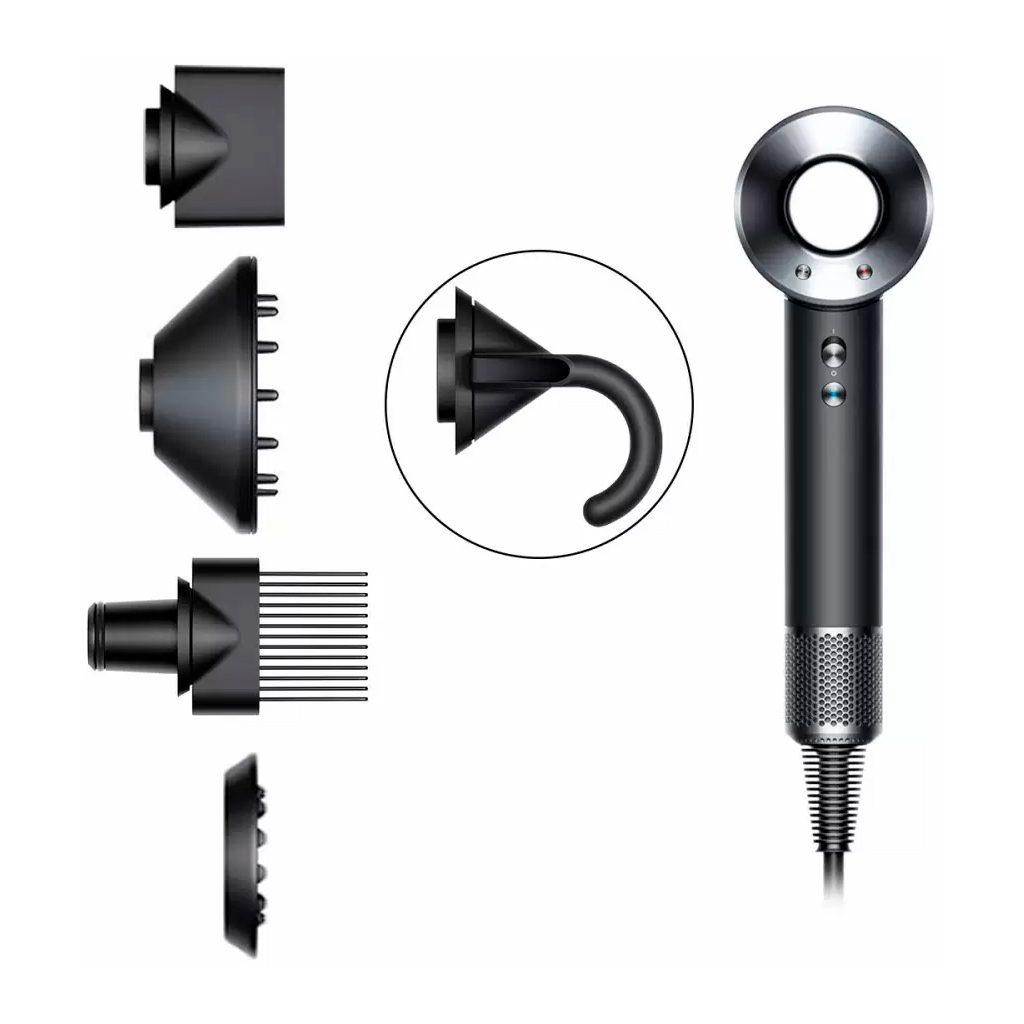 Фен Dyson HD07 Supersonic Black/Nickel (386816-01) - зображення 1