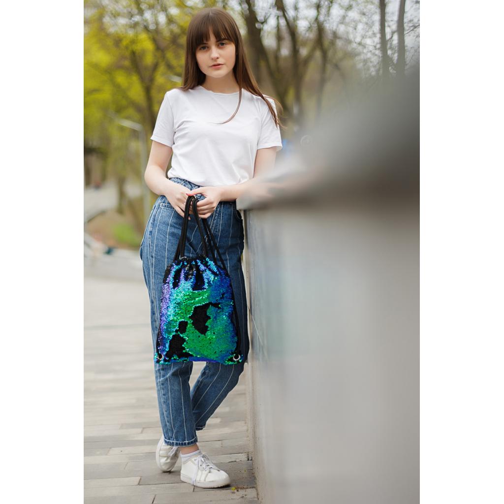 Сумка для взуття Yes Green Sequins (557661) - зображення 3