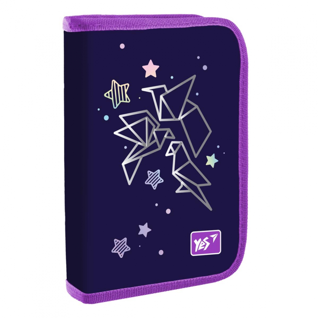 Пенал Yes HP-03 одинарний з клапаном Origami Doves (533412) - зображення 1