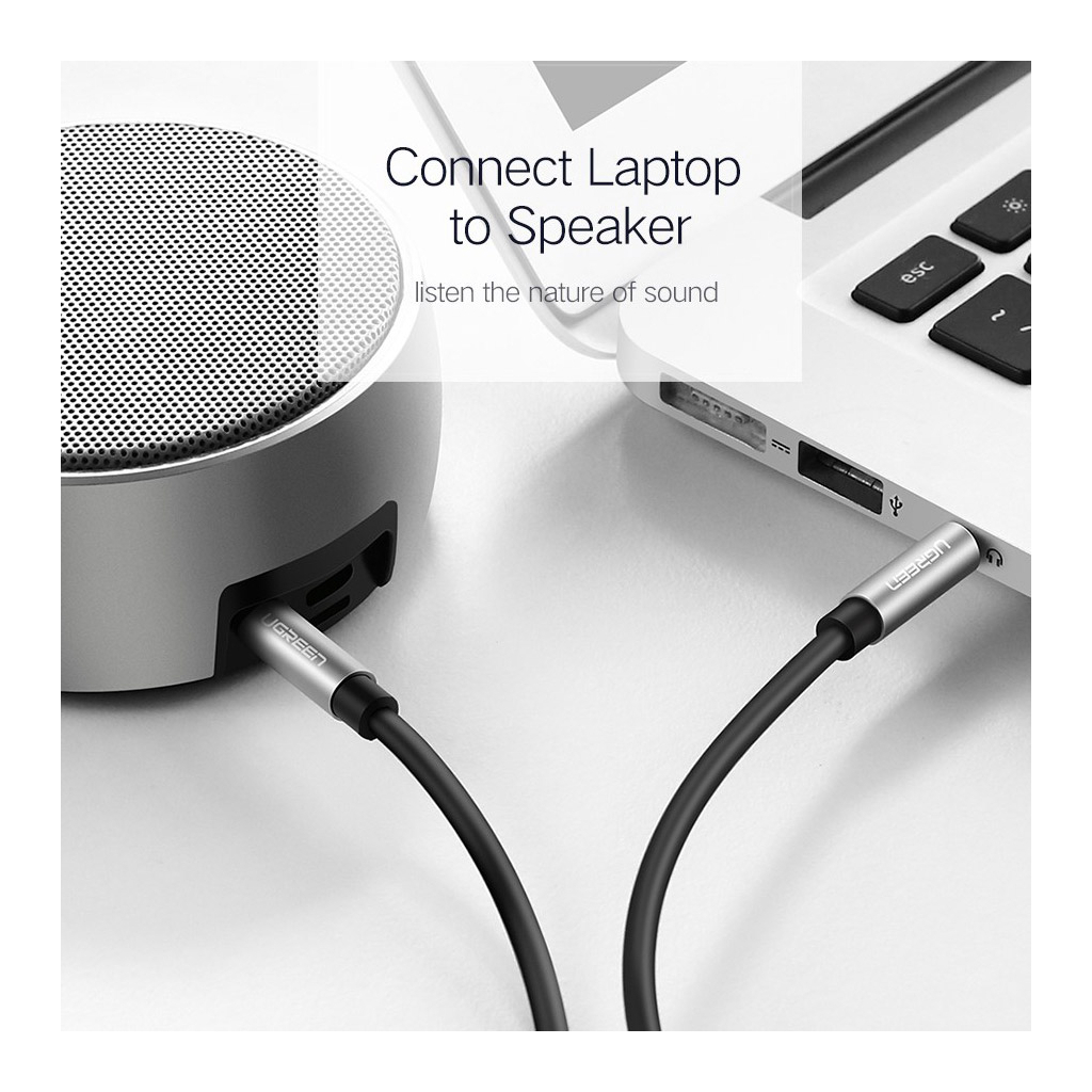 Кабель мультимедійний 3.5mm M to 3.5mm M 3.0m AV119 black Ugreen (10736) - picture 8