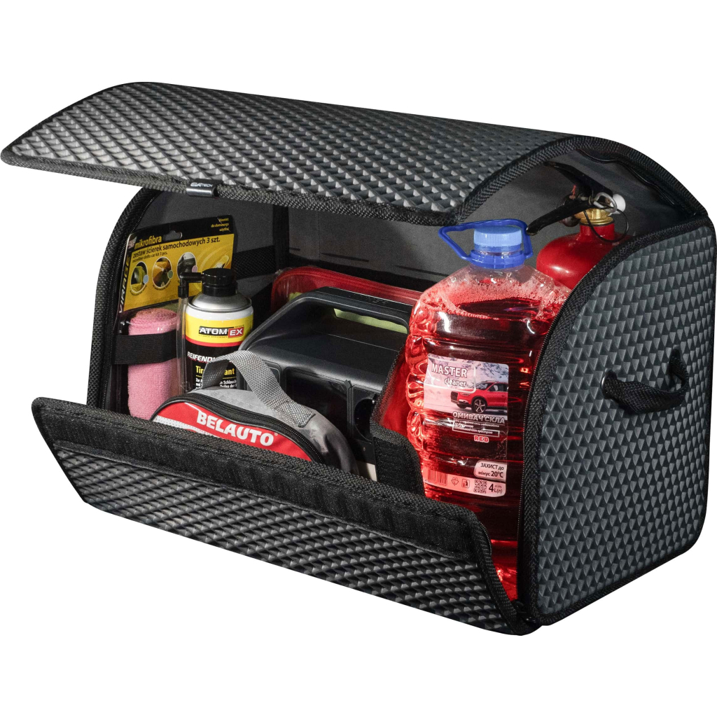 Сумка-органайзер EVAtech M-PRO 32x50x30 см. Сота сіра з чорним кантом (BS13642OM3SGB) - зображення 4