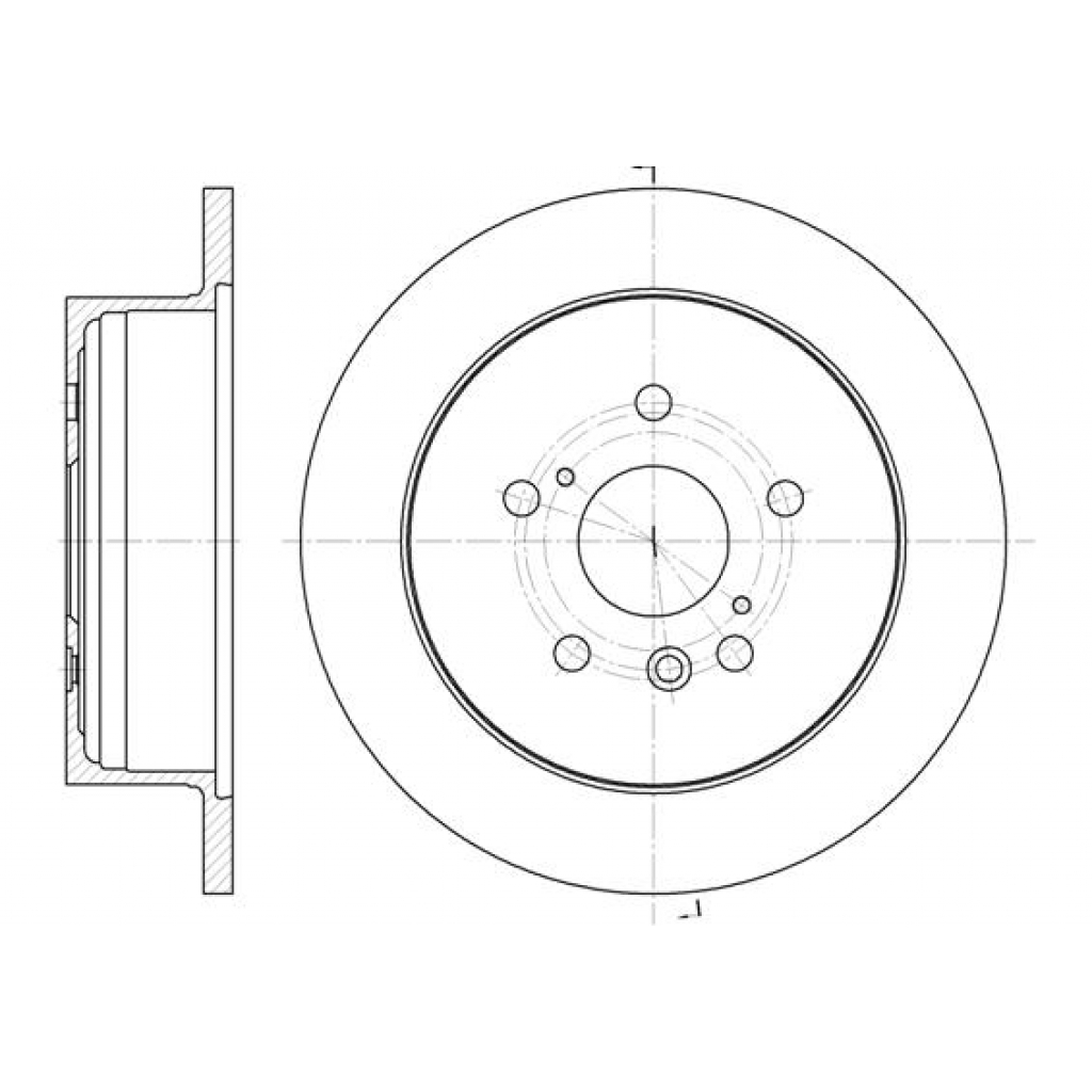 Гальмівний диск REMSA 61158.00 - зображення 1