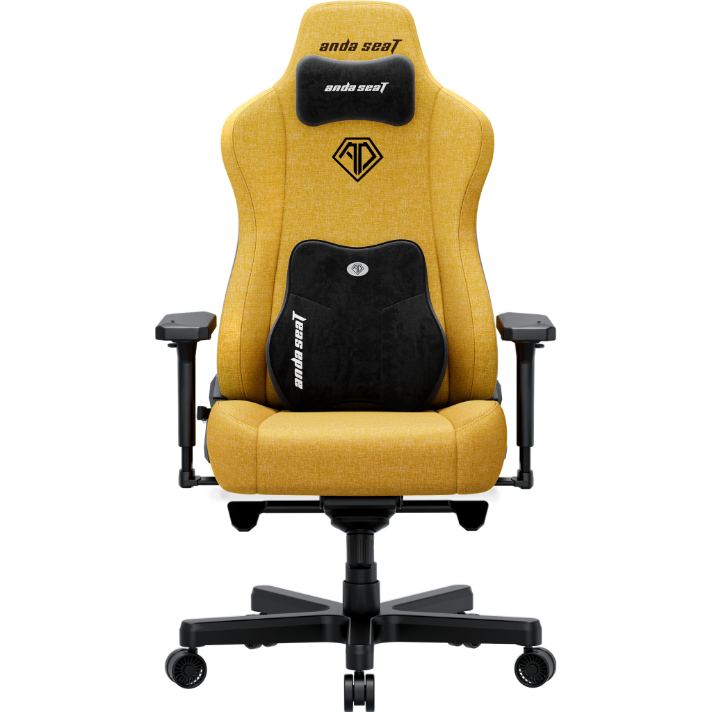 Крісло ігрове Anda Seat Kaiser 3E Fabric XL Bright Yellow (AD23YC-XL-09-Y-CF-Y01) - зображення 1