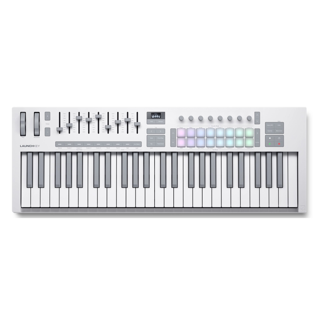 MIDI-клавіатура Novation Launchkey 49 MK4 White Edition (301235) - изображение 1