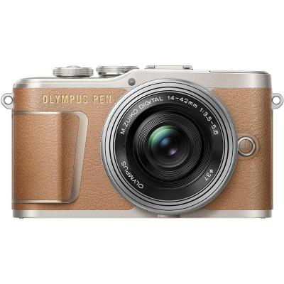 Цифровий фотоапарат Olympus E-PL9 14-42 mm Pancake Zoom Kit brown/silver (V205092NE000) - зображення 1