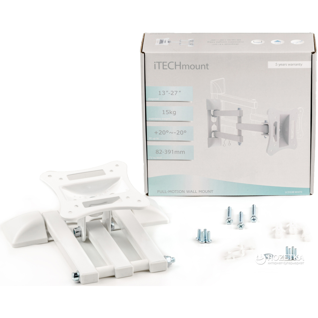 Кронштейн ITech LCD33B WHITE - зображення 3