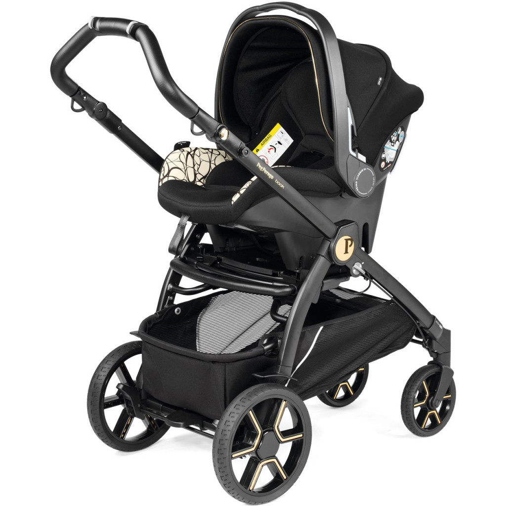 Коляска Peg-Perego 3 в 1 Book Grafic Gold Lounge Графічне золото (2000000130569) (PACK-BOOK31LG00002) - зображення 4