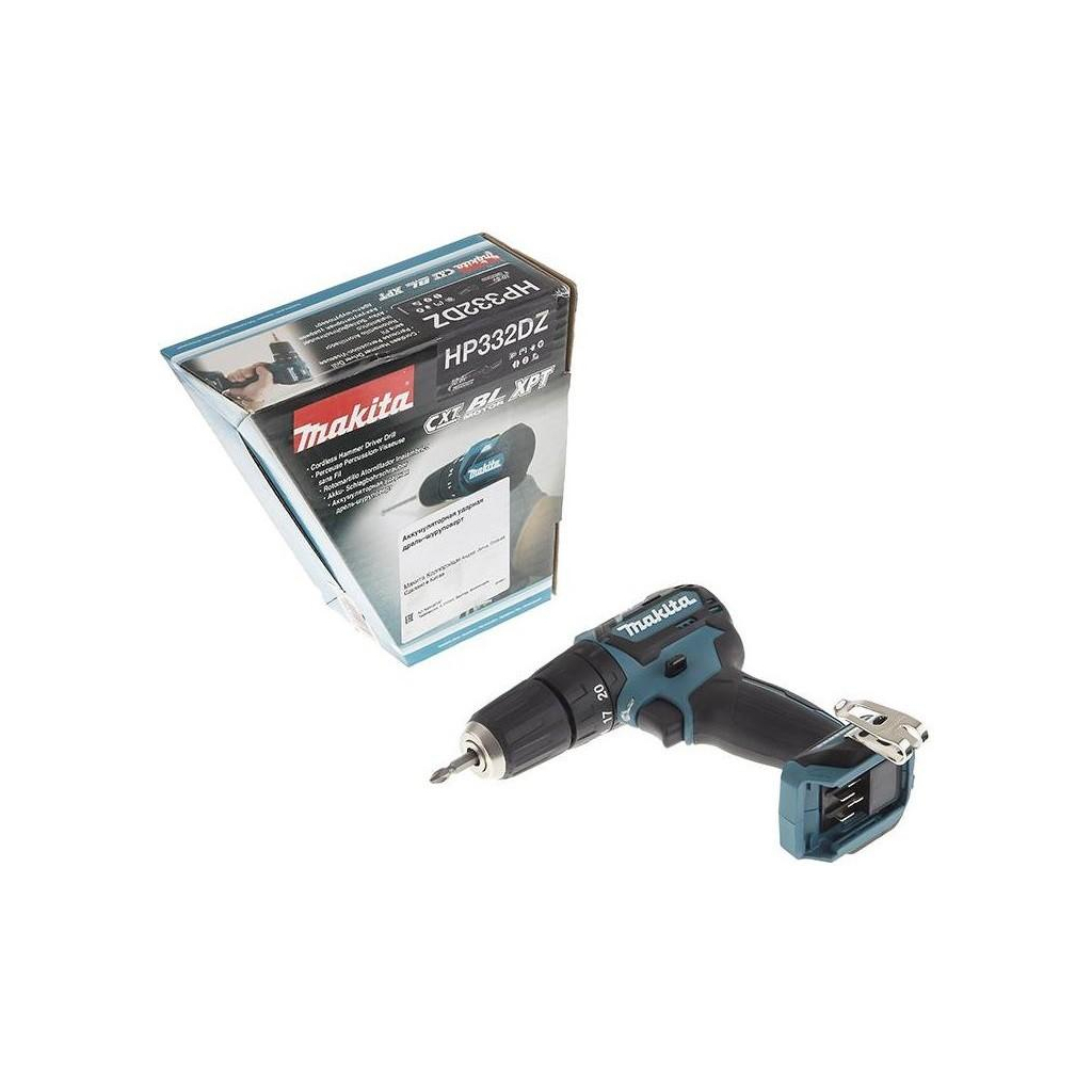 Шуруповерт Makita CXT Slider, 35 / 21Нм (без АКБ та БЖ) (HP332DZ) - зображення 5