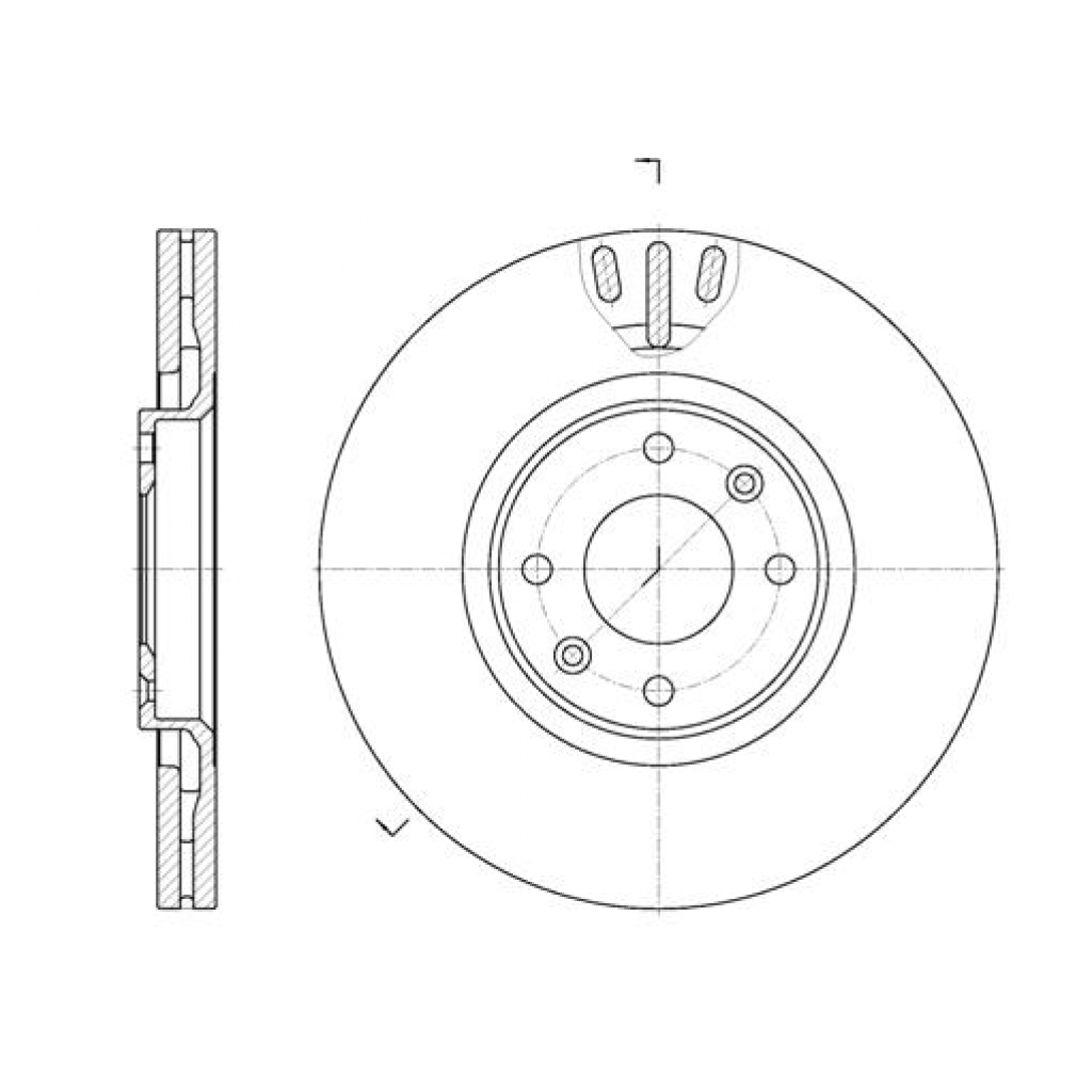 Гальмівний диск REMSA 6657.10 - зображення 1