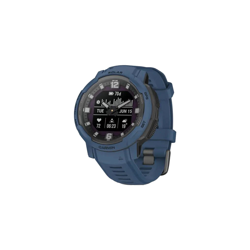 Смарт-годинник Garmin Instinct Crossover Solar, Tidal Blue, GPS (010-02730-02) - зображення 1