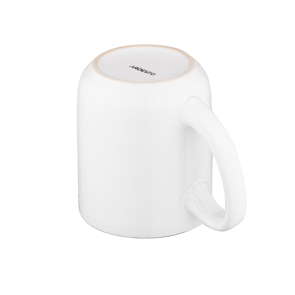 Чашка Ardesto Dog, 380мл, кераміка, біло-сіра (AR3057) - зображення 5