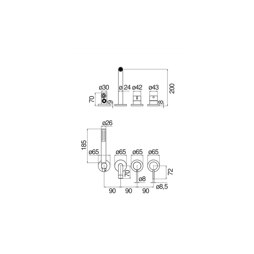 Змішувач NOBILI WEBK110/91TCR - изображение 2