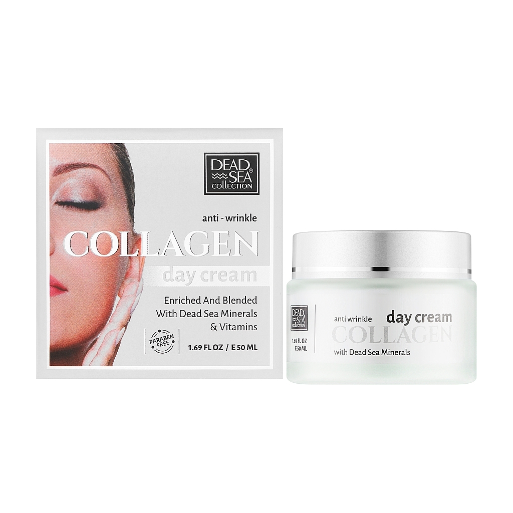 Крем для обличчя Dead Sea Collection Проти зморшок з колагеном та мінералами Мертвого моря 50 мл (7290107423687) - зображення 1