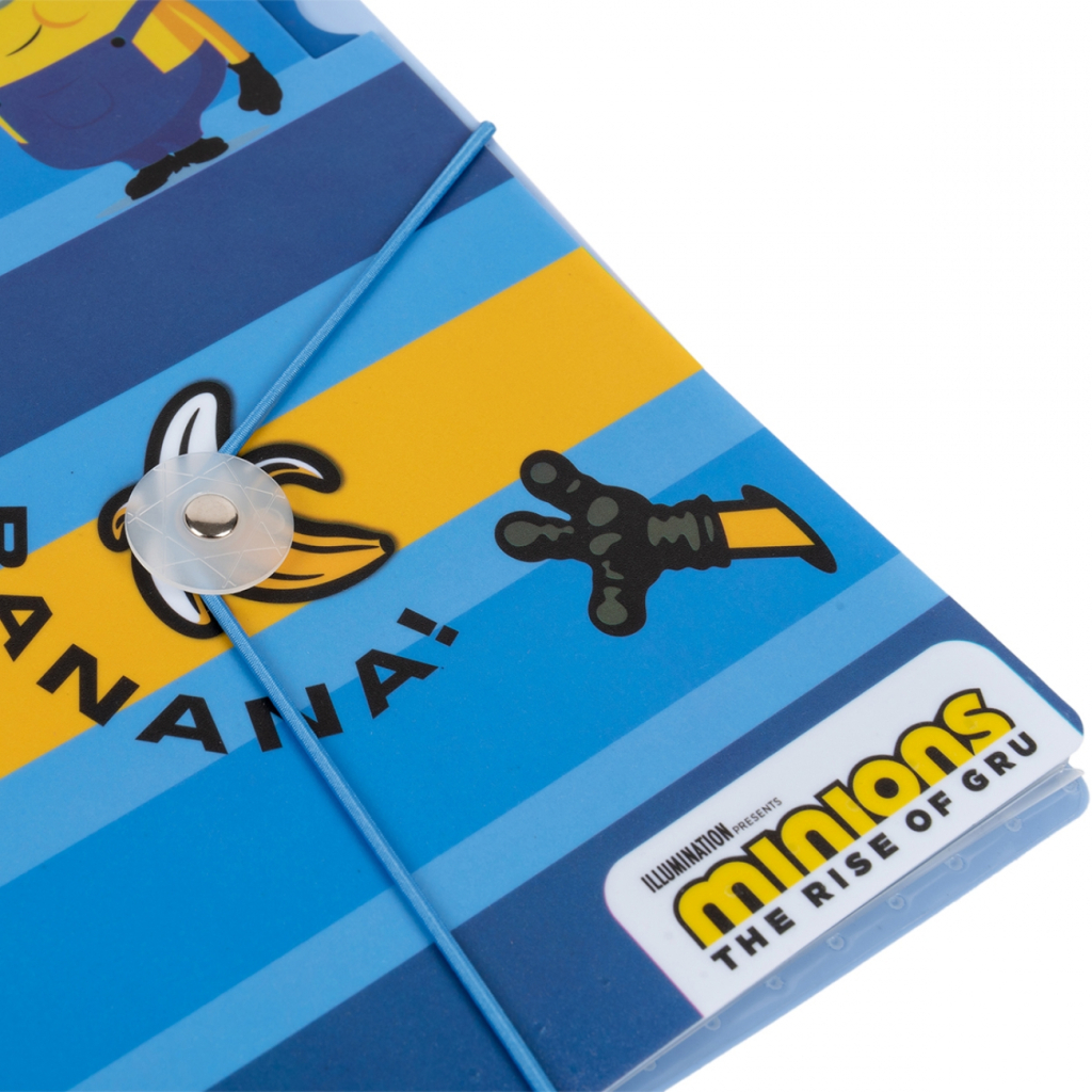 Папка на резинках Yes A4 з трьома роздільниками Minions (492100) - зображення 2