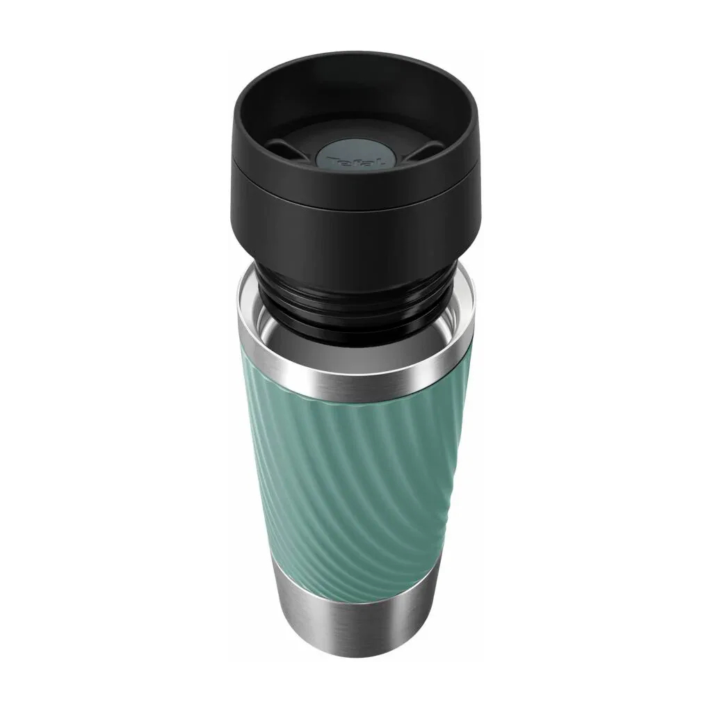 Термокружка Tefal Travel Mug Classic Twist, 360мл, нержавіюча сталь, зелений (N2024310) - зображення 2