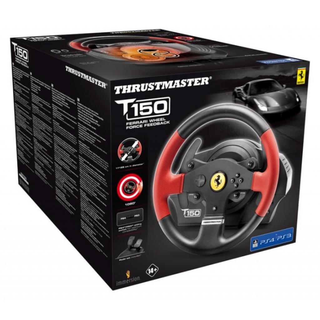 Кермо ThrustMaster T150 Ferrari Wheel with Pedals (4160630) - зображення 6