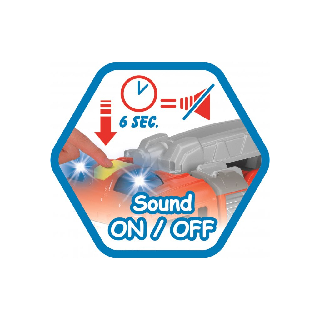 Спецтехніка Dickie Toys Пожежна машина Хеппі Сканія зі світловими та звуковими ефектами 25 см (3814016) - зображення 7