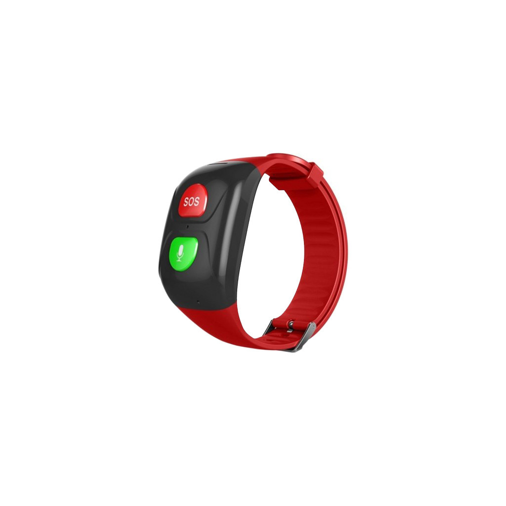 Фітнес браслет GoGPS М03 кнопка SOS black/red (M03BKRD) - зображення 1