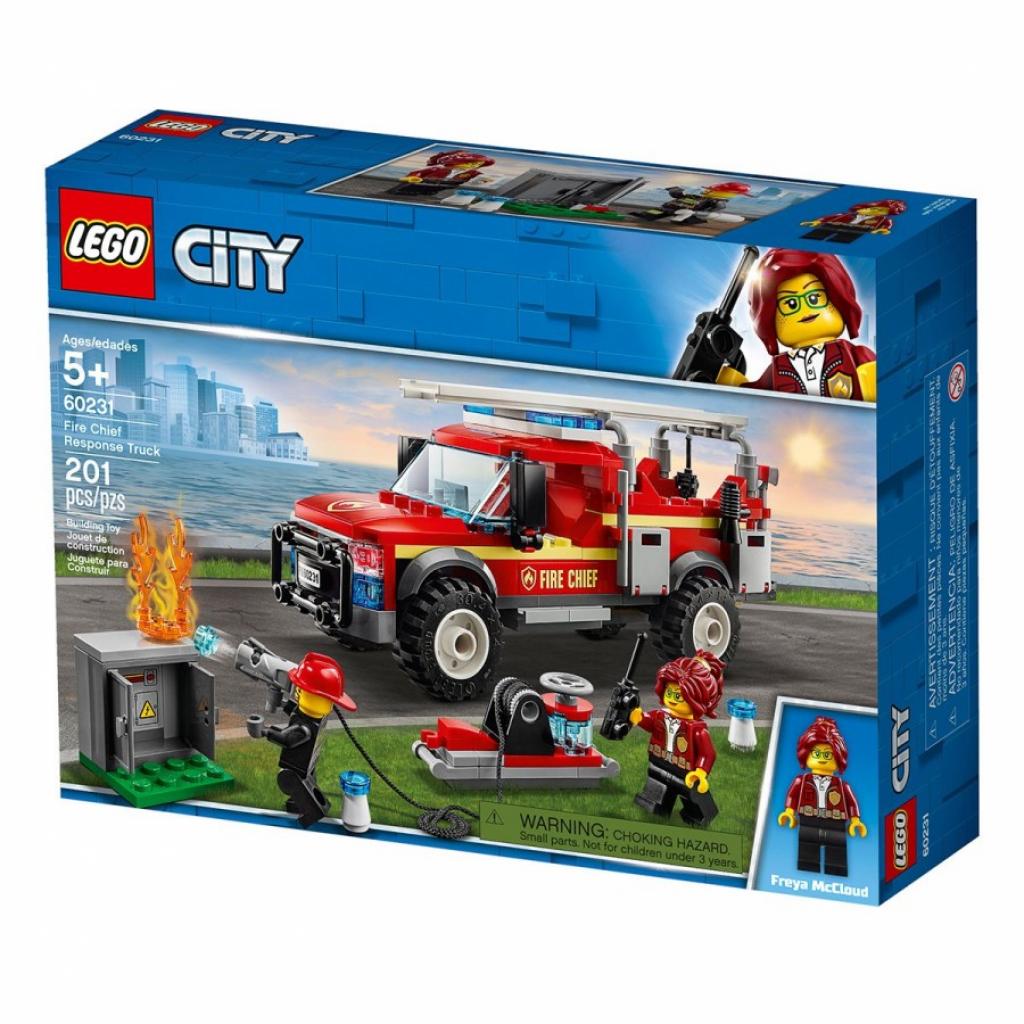 Конструктор LEGO City Вантажівка начальника пожежної охорони 201 деталь (60231) - зображення 2