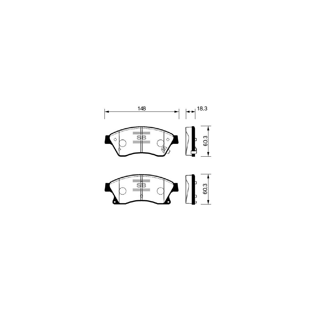 Гальмівні колодки HI-Q SP1362 - зображення 1