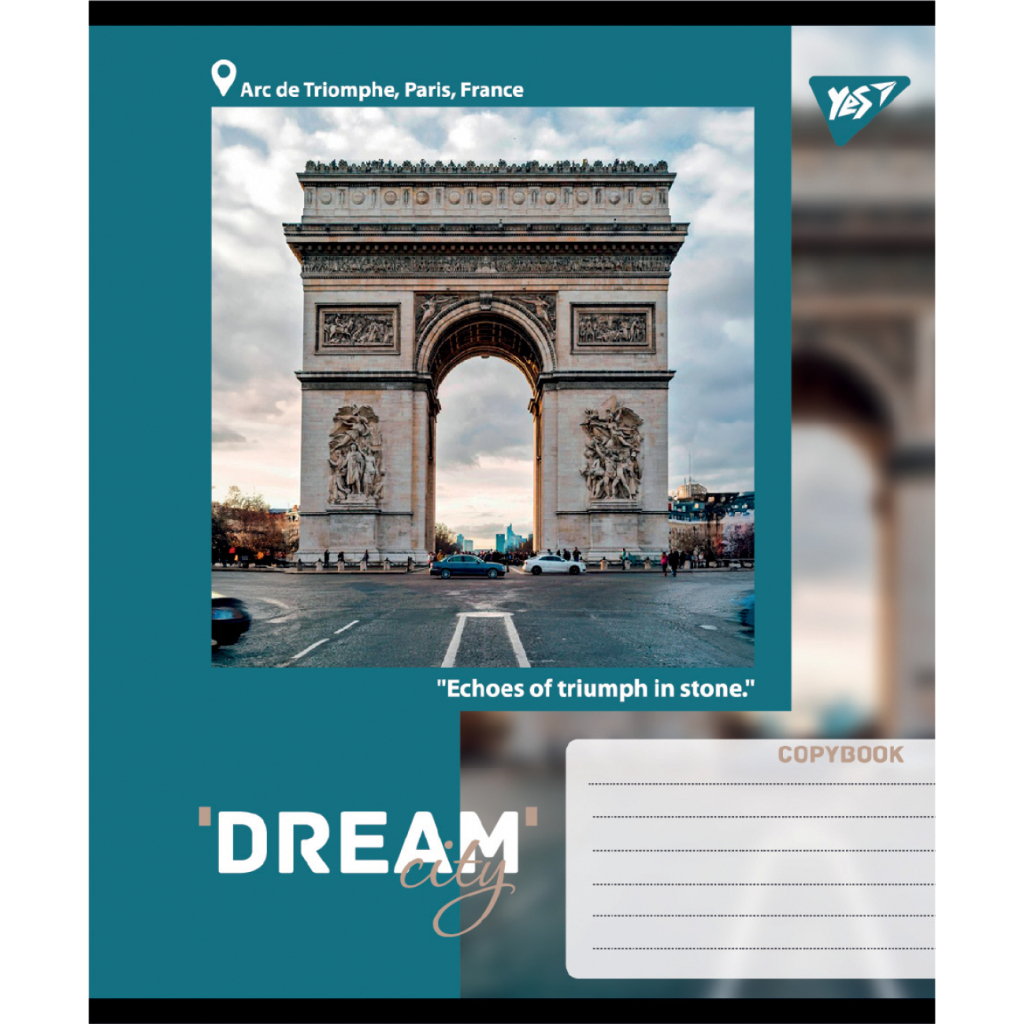 Зошит Yes Dream City А5 24 аркушів клітинка (767699) - зображення 5