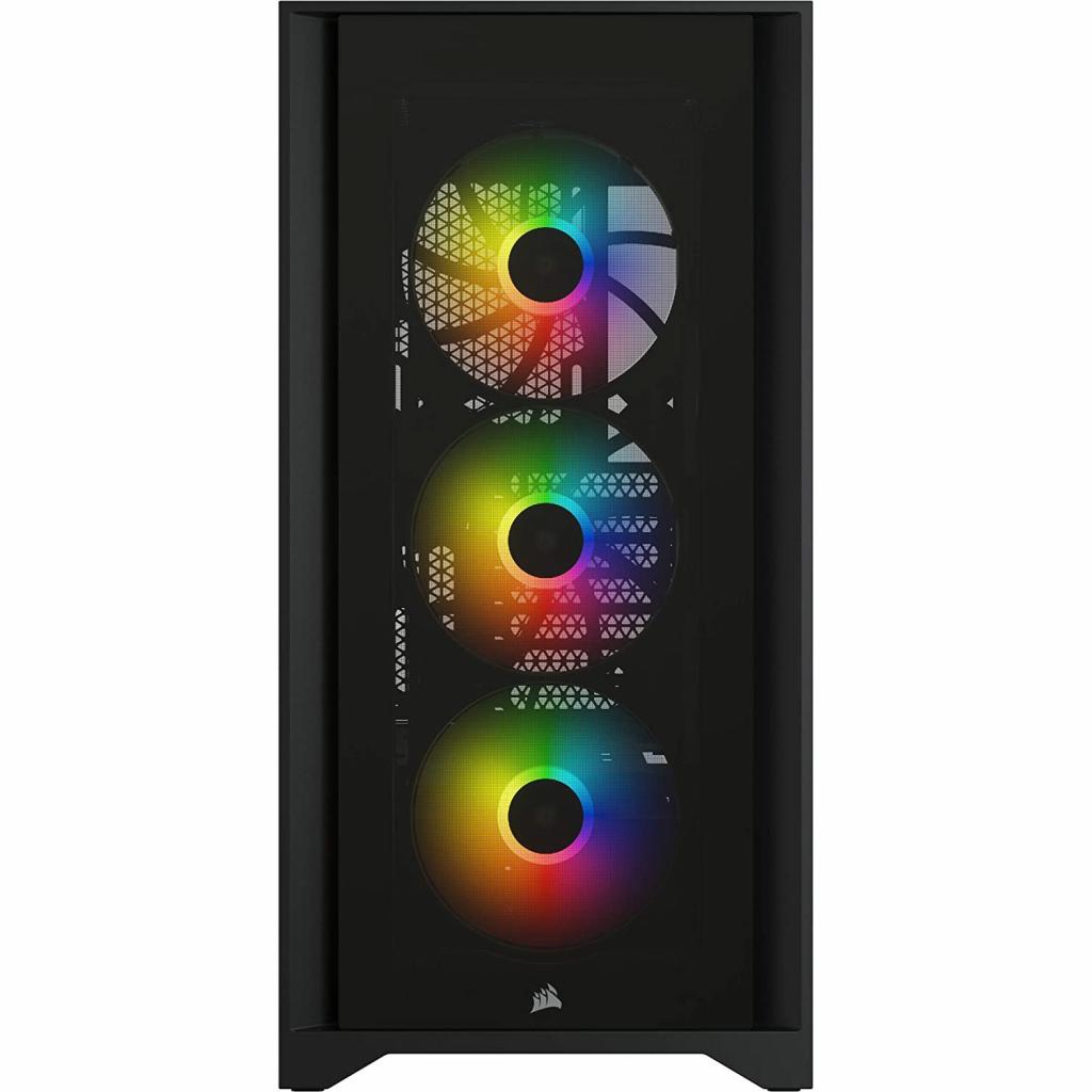 Корпус Corsair iCUE 4000X RGB Tempered Glass Black (CC-9011204-WW) - зображення 2