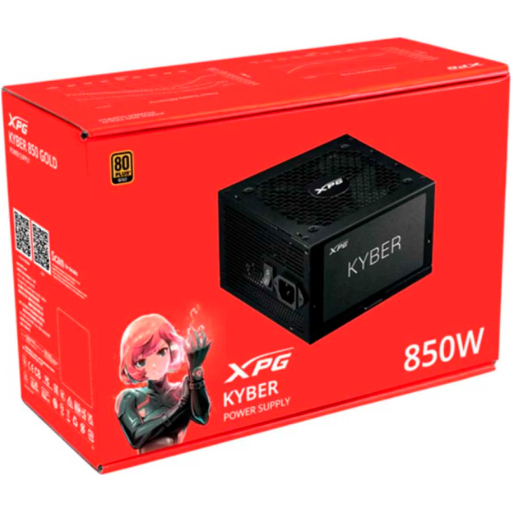 Блок живлення ADATA 850W (KYBER850G-BKCEU) - зображення 7