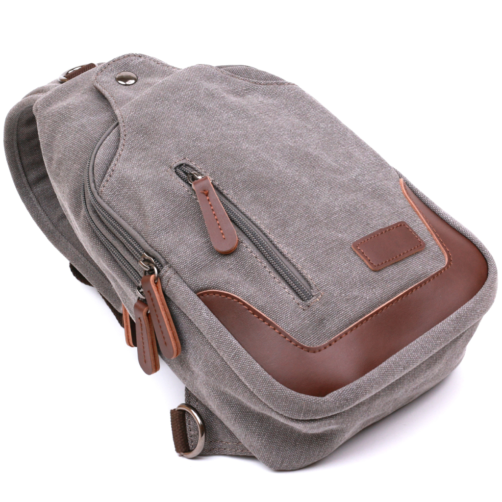 Сумка Vintage Чоловіча через плече Сіра (20388) - зображення 2