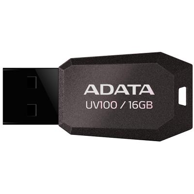 USB флеш накопичувач ADATA 16GB DashDrive UV100 Black USB 2.0 (AUV100-16G-RBK) - зображення 1