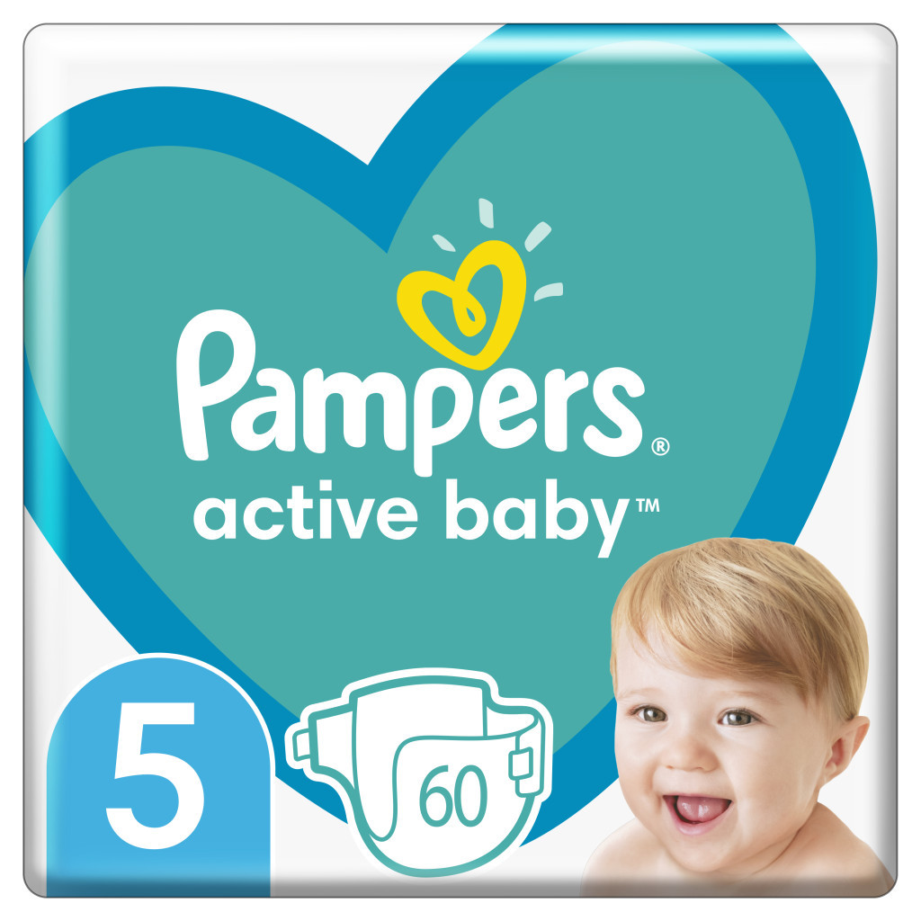 Підгузки Pampers Active Baby Junior Розмір 5 (11-16 кг), 60 шт. (8001090948410) - зображення 1