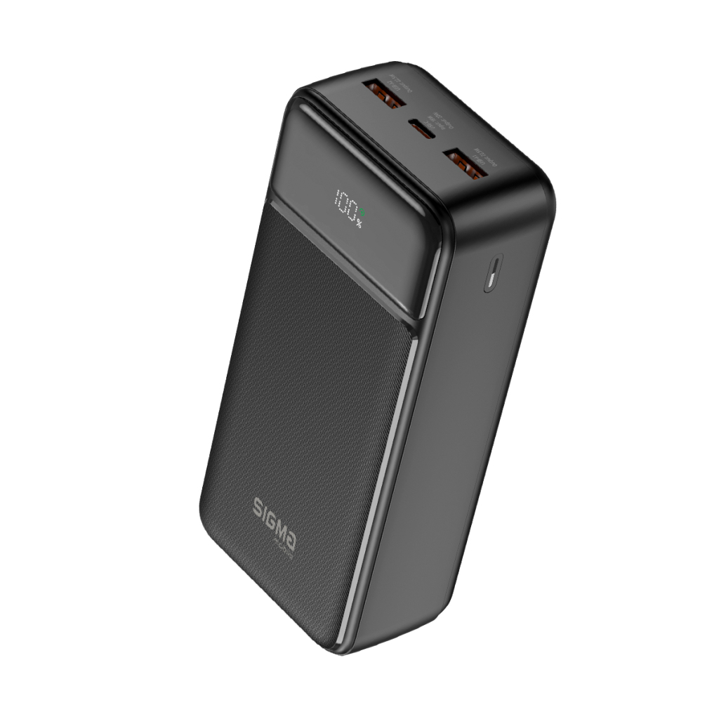 Батарея універсальна Sigma X-power SI30A4QL 30000mAh, PD/20W, QC22.5W, LED, cable 20w, black (4827798787311) - зображення 4