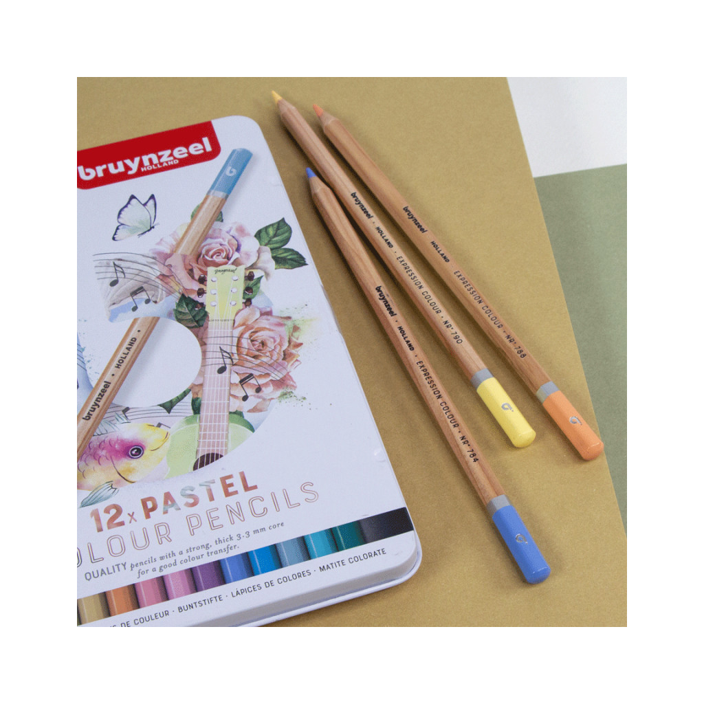 Олівці кольорові Bruynzeel EXPRESSION PASTEL, 12 кольорів (8712079468415) - изображение 9