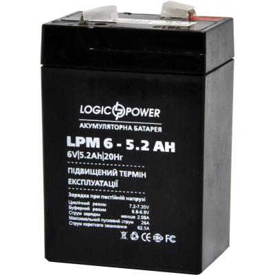 Батарея до ДБЖ LogicPower LPM 6В 5.2 Ah (4158) - зображення 3
