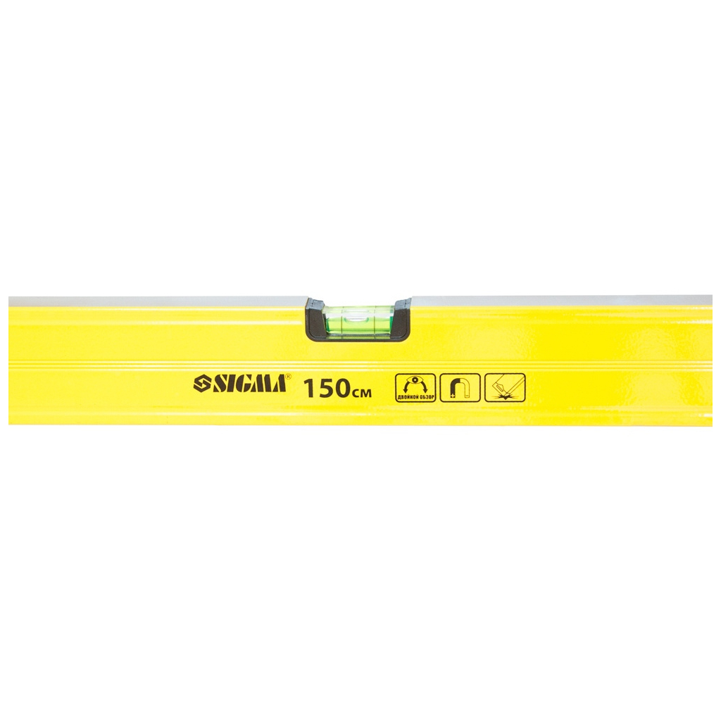 Рівень Sigma магнітний, 3 капсули + вічко 150см (3732151) - зображення 3