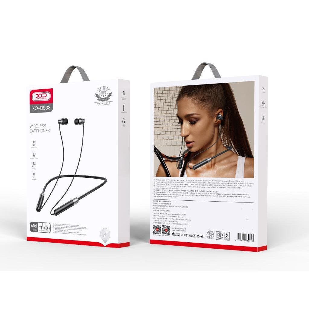 Навушники XO BS33 Sport Black (XO-BS33-BK) - зображення 3