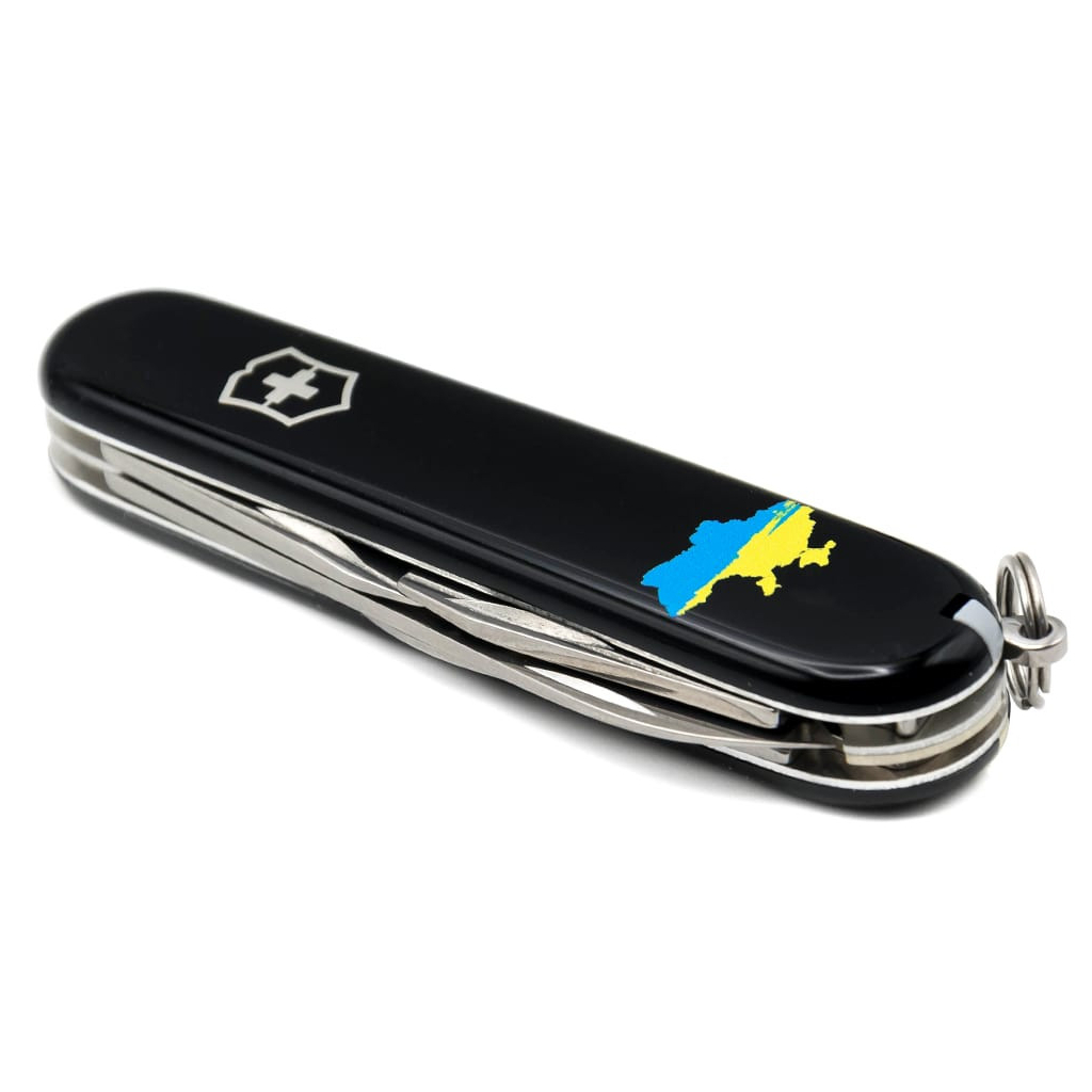 Ніж Victorinox Spartan Ukraine Black "Карта України Жовто-Блакитна" (1.3603.3_T1166u) - зображення 6