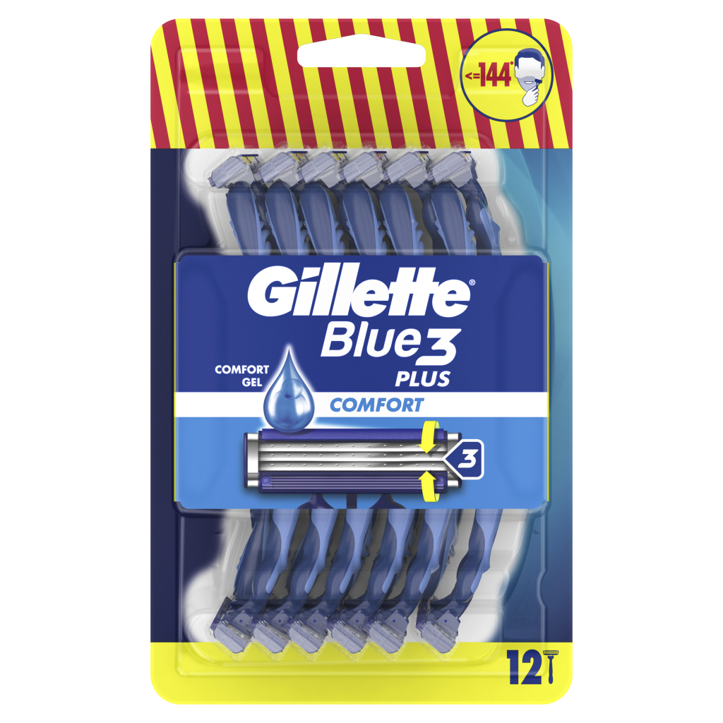 Бритва Gillette Blue 3 Plus Comfort 12 шт. (8700216148092) - изображение 2