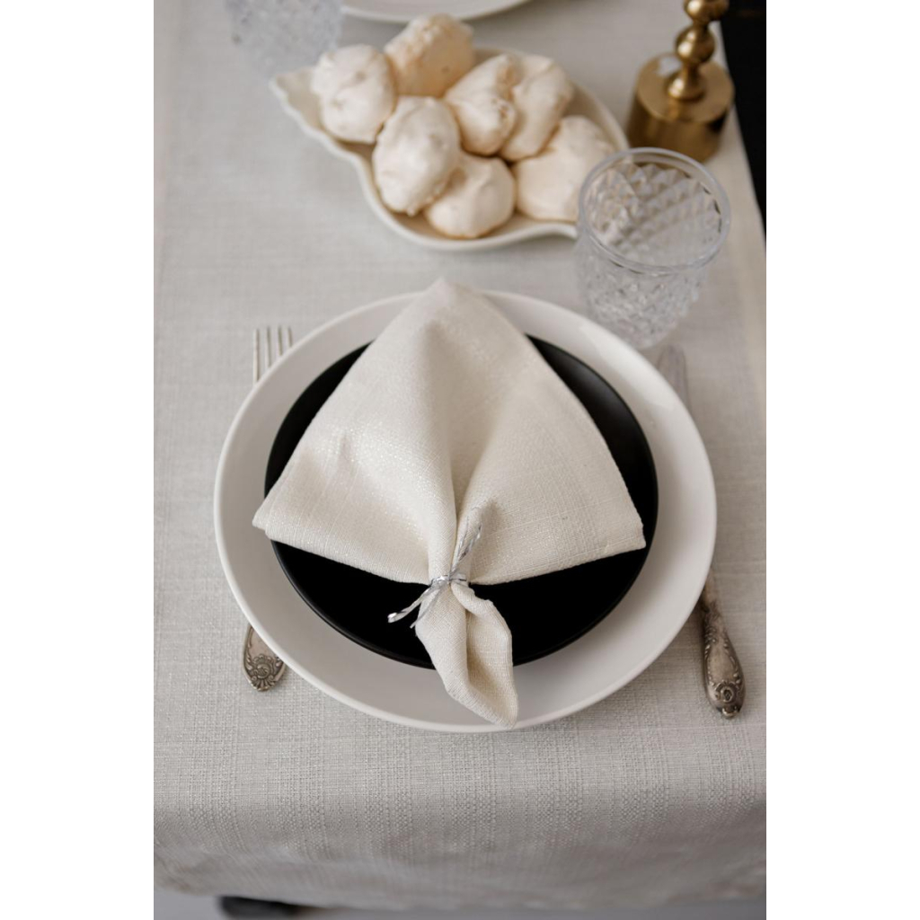 Серветка на стіл Прованс Перлина White 40х40 см (037588) - зображення 7