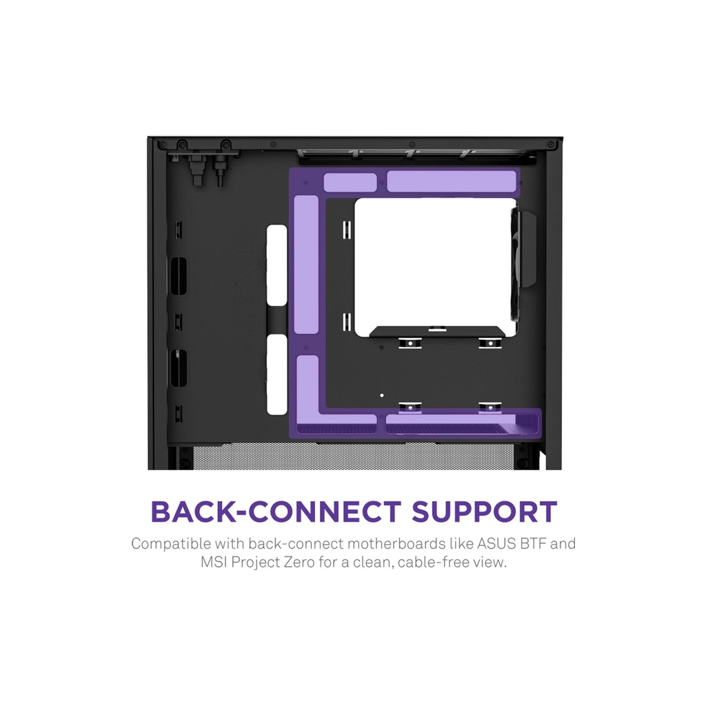 Корпус для ПК NZXT H3 Flow All Black (CC-H31FB-01) - зображення 7