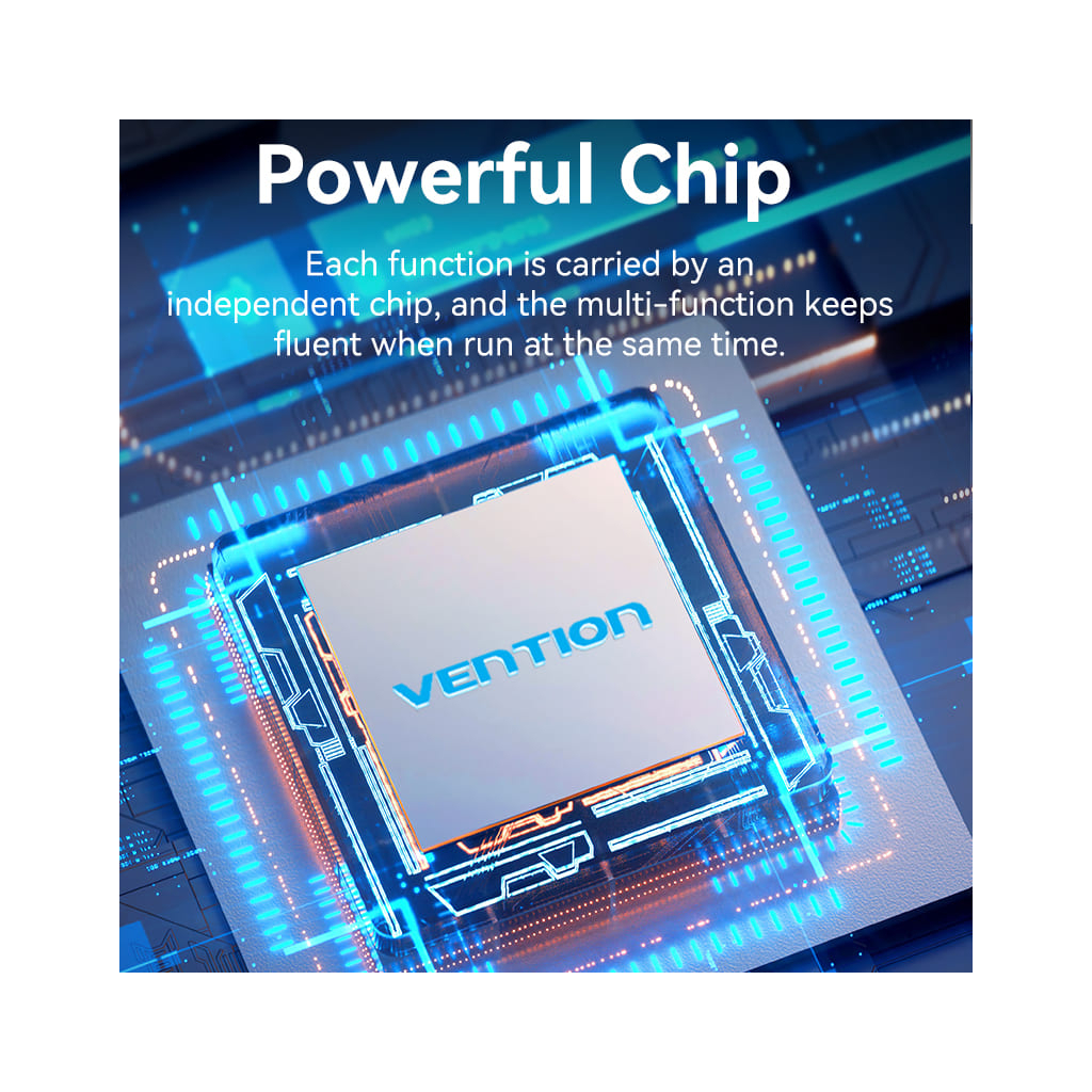 Концентратор Vention USB 3.1 Type-C to HDMI/USB 3.0x3/SD/TF/PD 100W 7-in-1 (TOPHB) - изображение 10