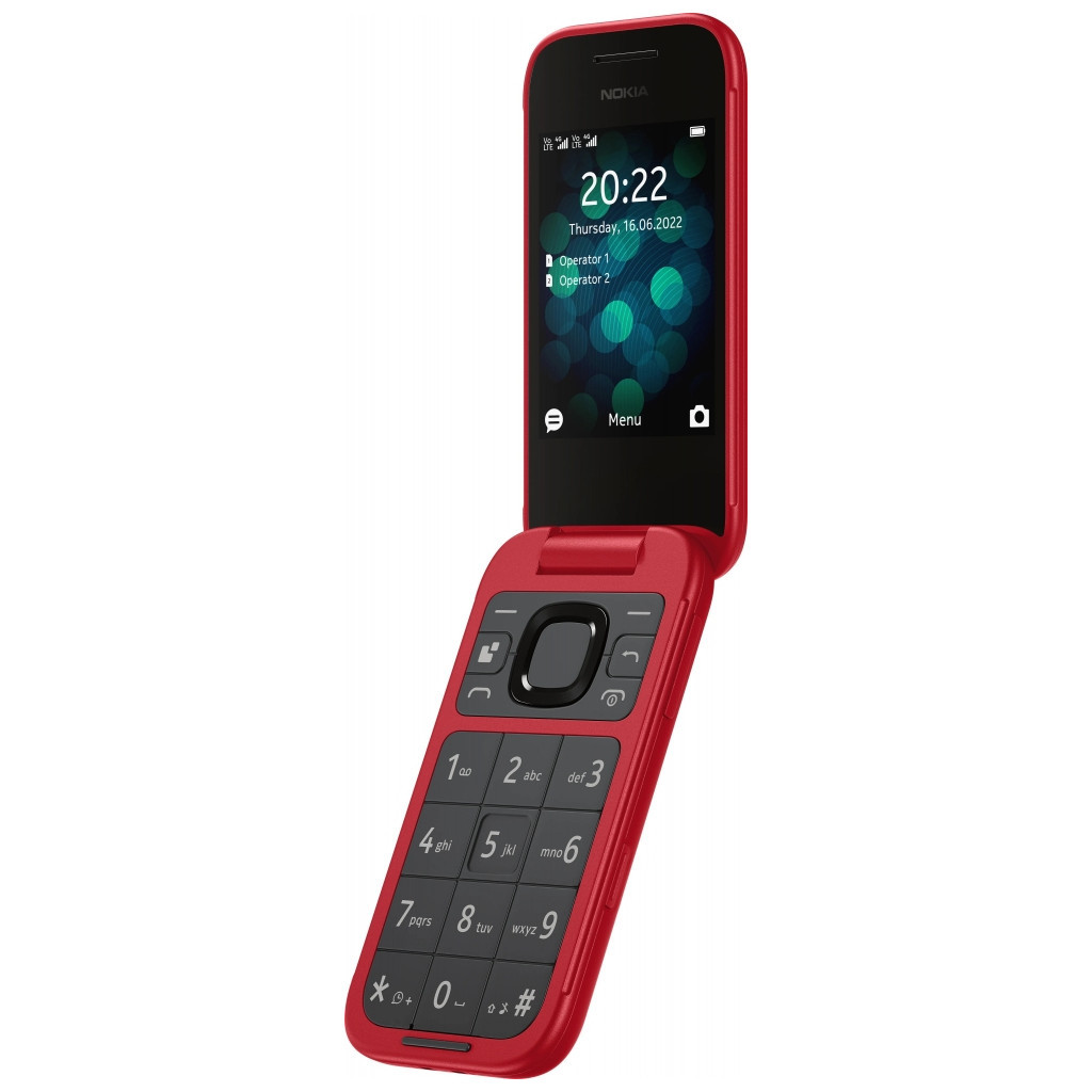 Мобільний телефон Nokia 2660 Flip Red - зображення 5