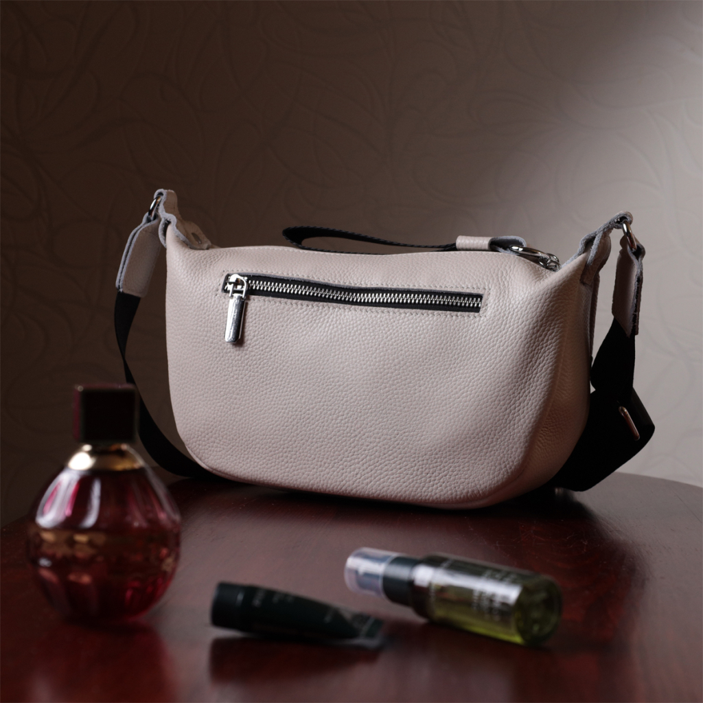 Сумка Vintage Жіноча через плече з натуральної шкіри Біла (22616) - зображення 12