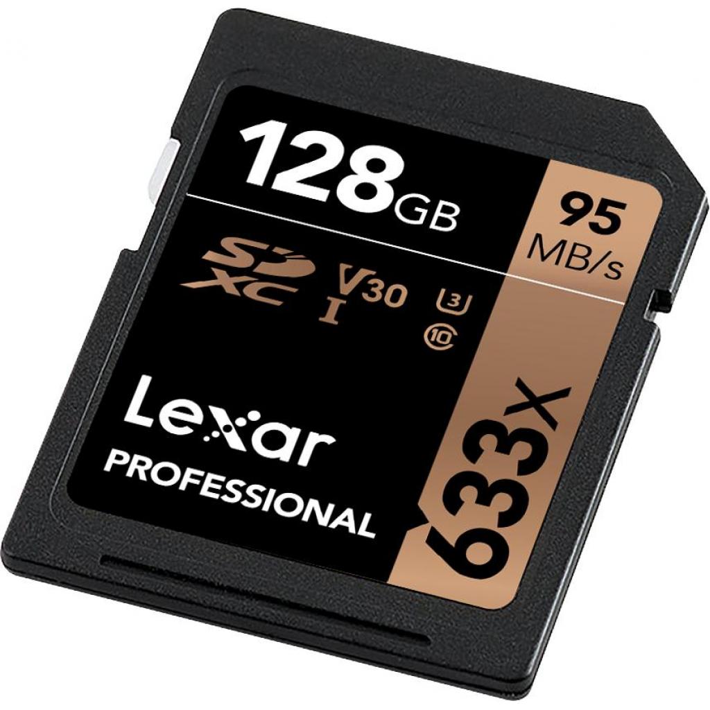 Карта пам'яті Lexar 128GB SDXC class 10 UHS-I U3 V30 633x Professional (LSD128CB633) - зображення 4