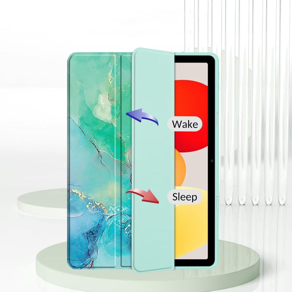 Чохол до планшета BeCover Soft Edge TPU Xiaomi Redmi Pad SE 8.7" Green Marble (712574) - зображення 6