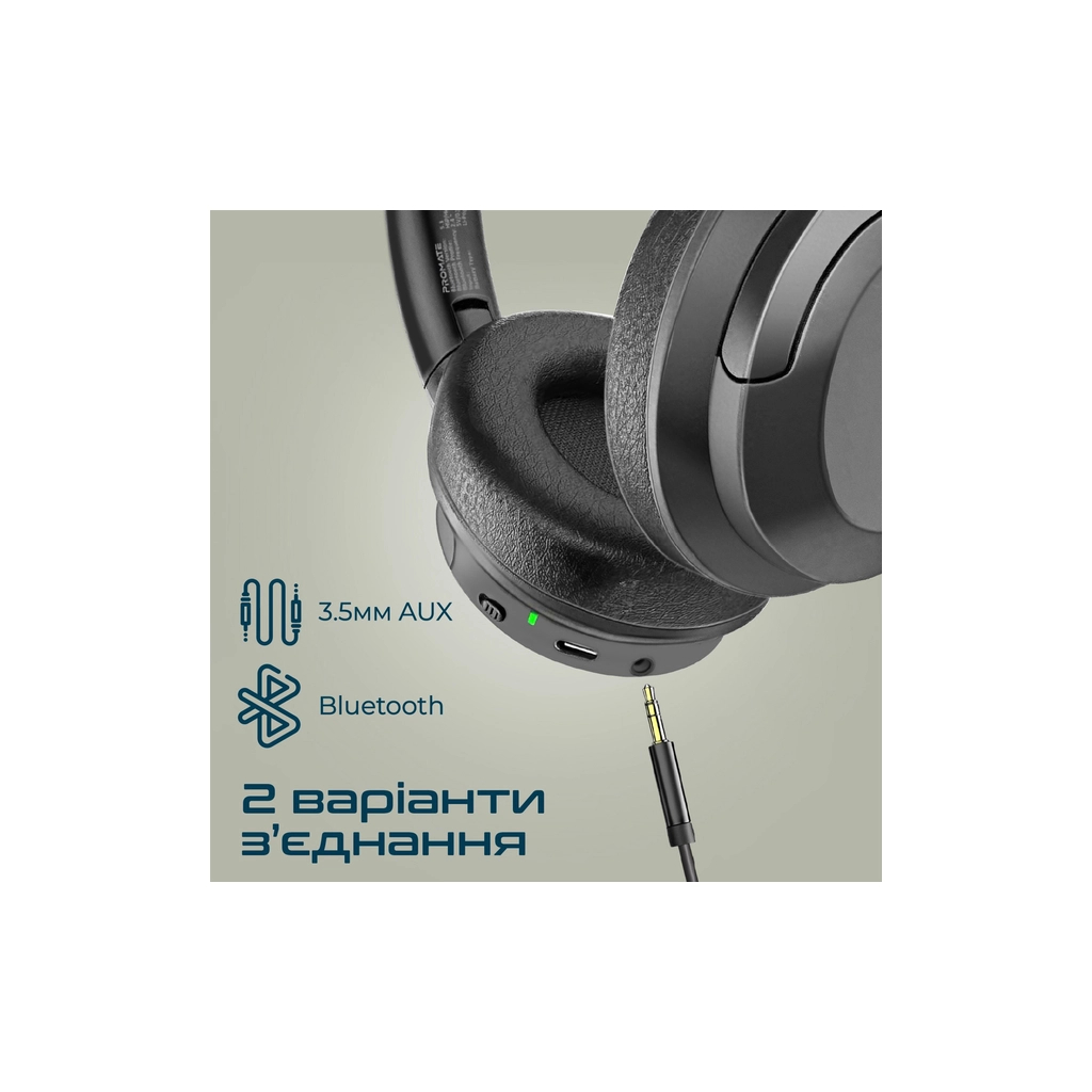 Навушники Promate Concord ANC Black (concord.black) - зображення 8