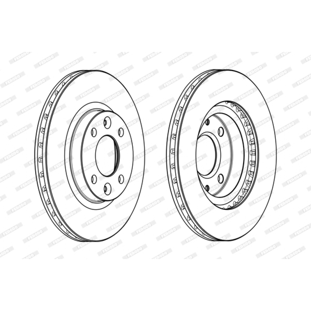 Гальмівний диск FERODO DDF2327C - зображення 1