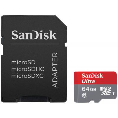 Карта пам'яті SanDisk 64GB microSD class10 UHS-I (SDSQUNC-064G-GN6MA) - зображення 3