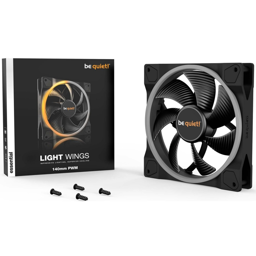 Кулер до корпусу Be quiet! Light Wings 140mm PWM (BL074) - зображення 5